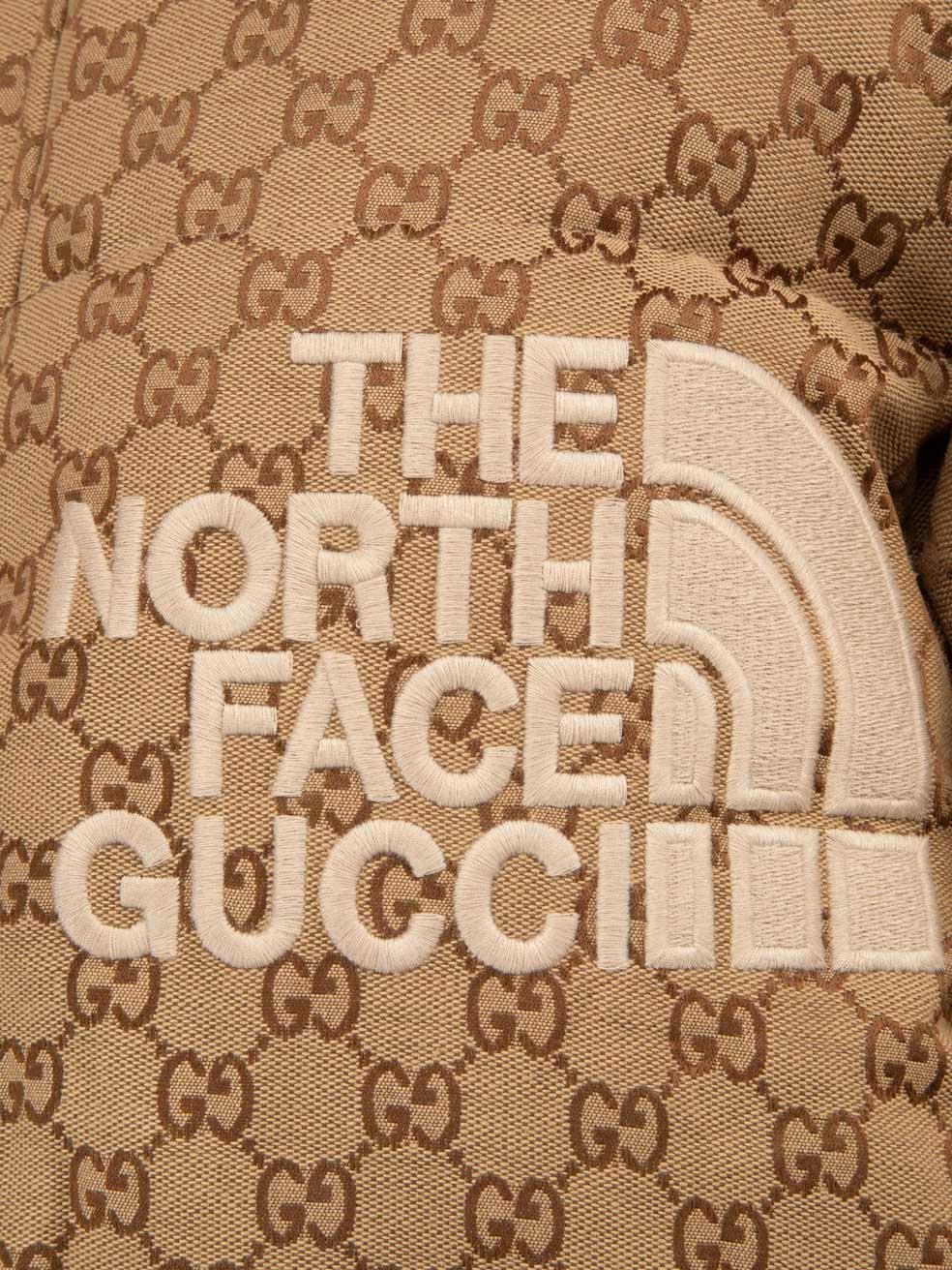 Gucci Gucci X The North Face Beige Puffer Coat Size L 1