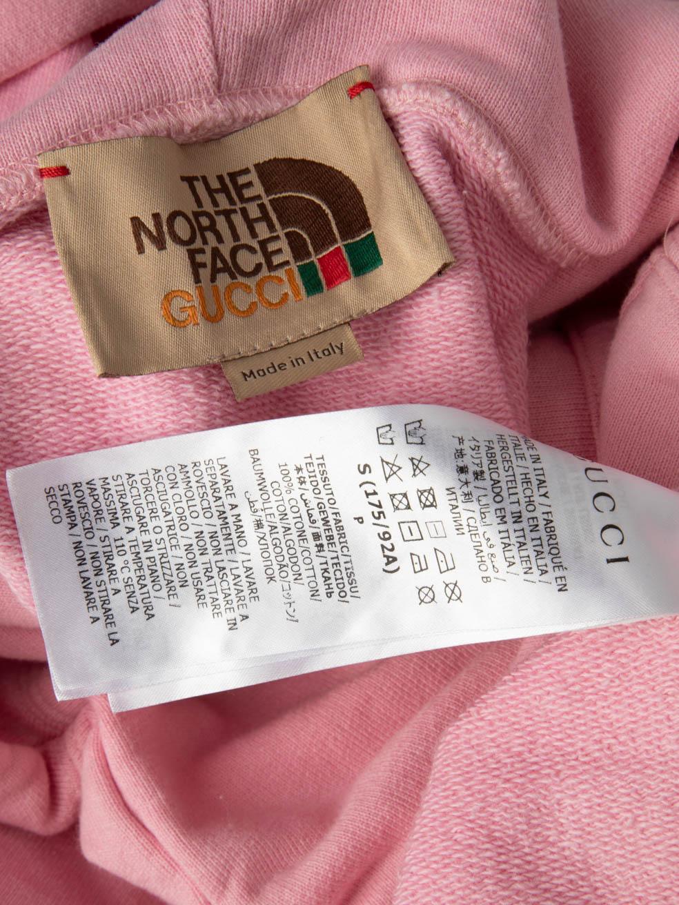 Gucci Gucci x The North Face Pink Logo Cat Print Hoodie Größe S 1