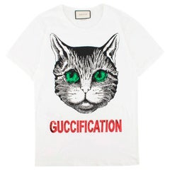 Camiseta Gucci Guccification Cat-Print US 0-2
