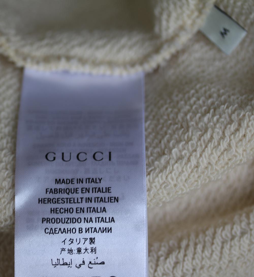 White Gucci Guccify Yourself Printed Cotton-Jersey Hooded Sweatshirt
