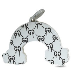 Gucci GucciGhost Silver and Enamel Rainbow Motif Charm