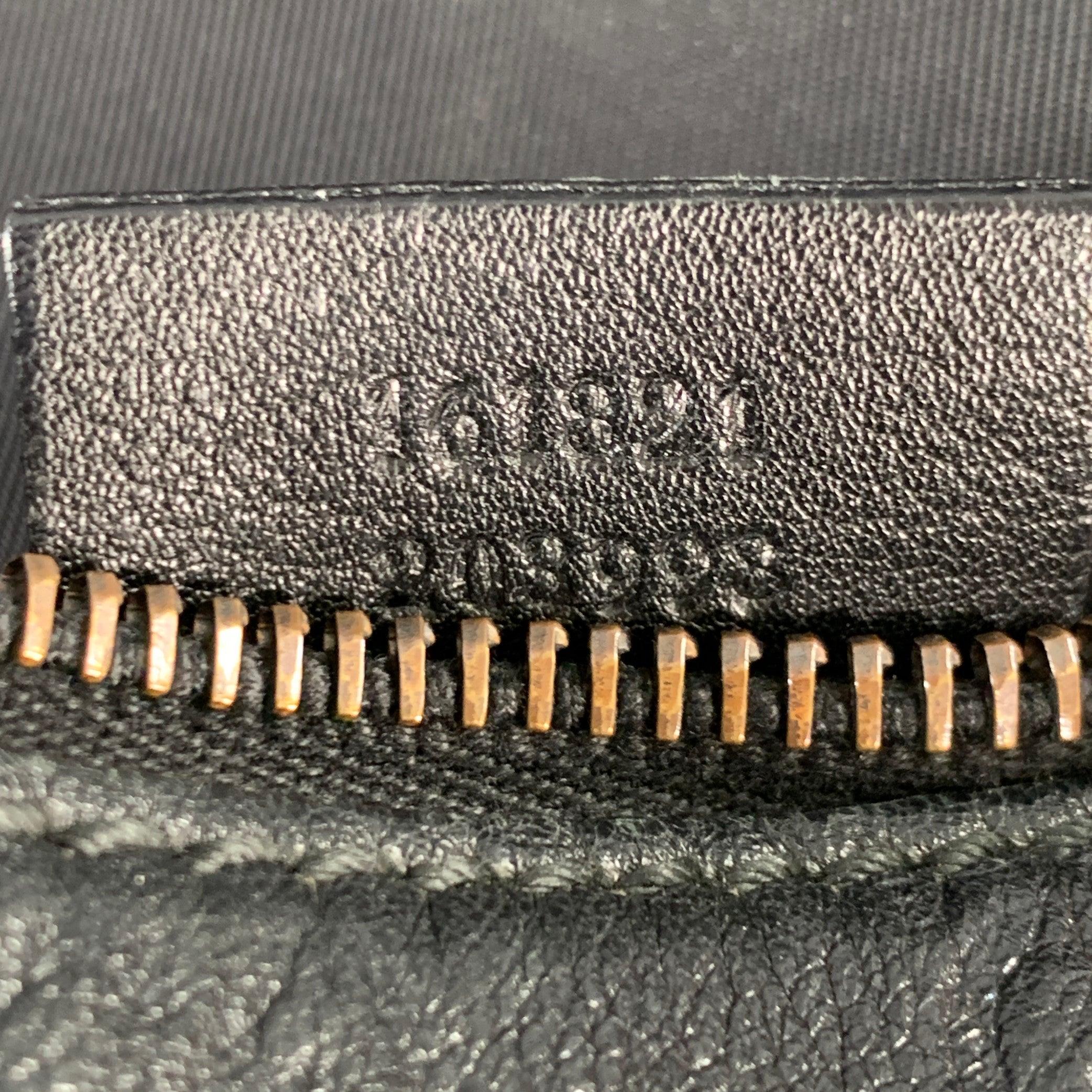 GUCCI Guccissima Bolso Mensajero Piel Nylon Repujado Negro en venta 4