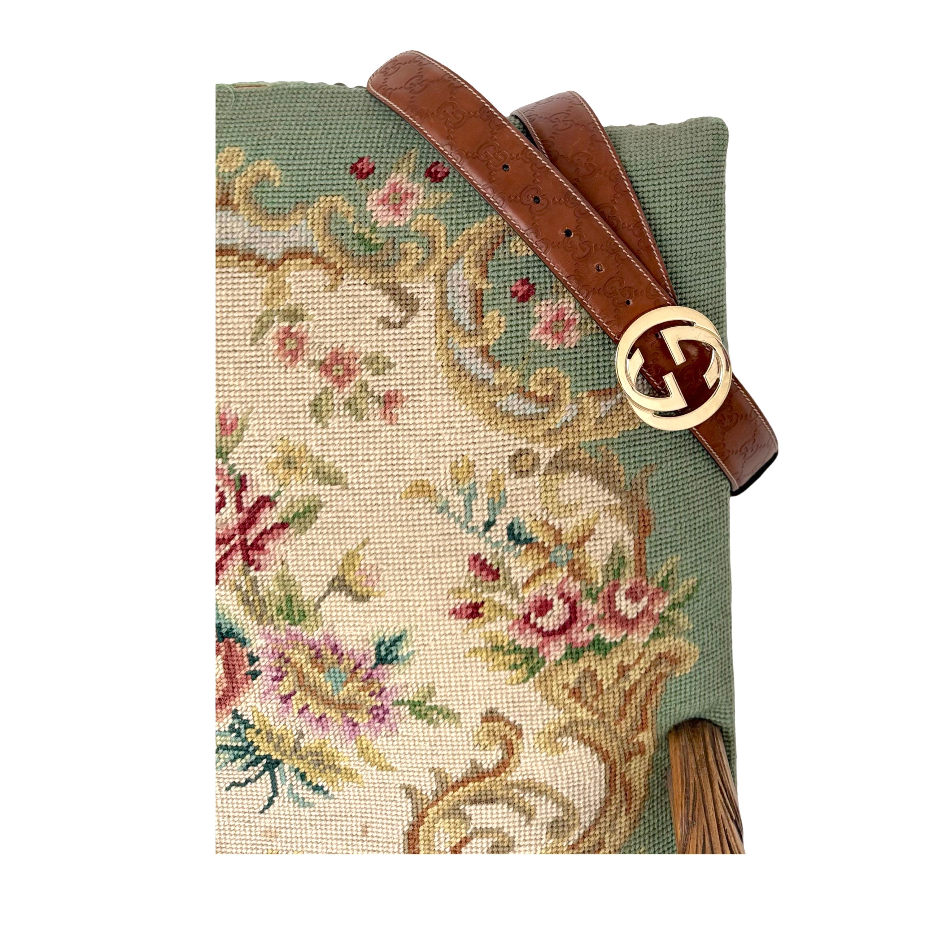 Gucci Guccissima Brown Interlocking GG Belt Size 90/36 Bon état - En vente à Antwerpen, Vlaams Gewest