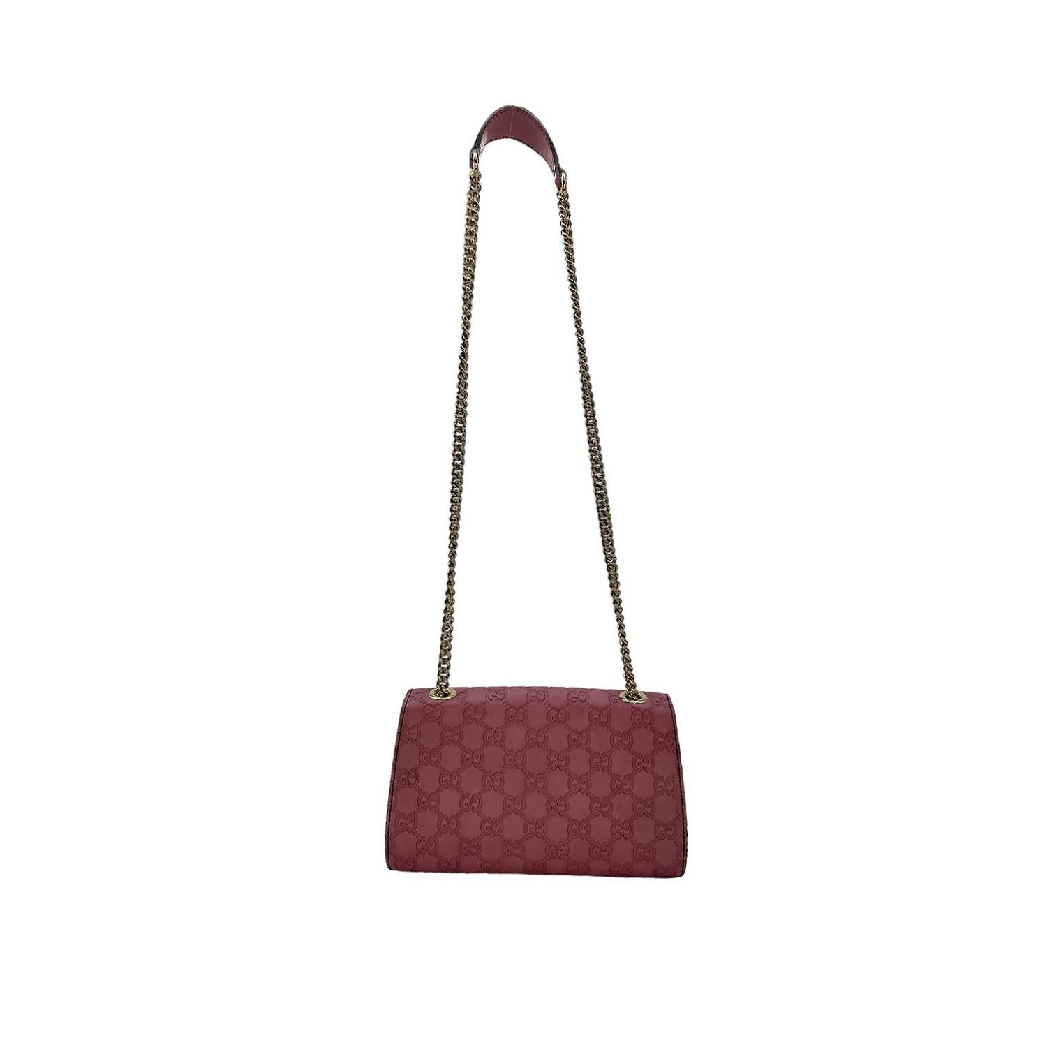 Women's Gucci Guccissima Emily Chain Shoulder Bag For Sale