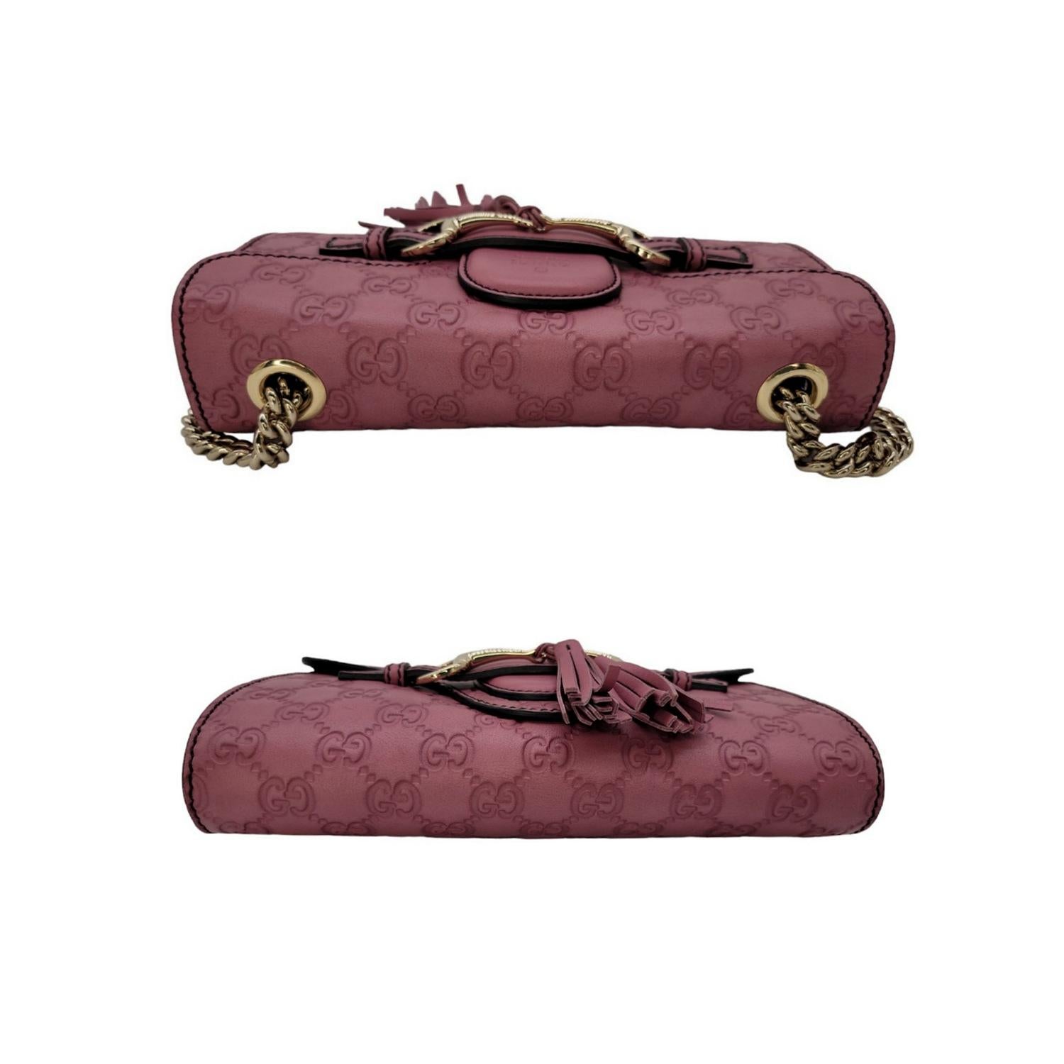 Sac à bandoulière Emily Gucci Guccissima en vente 2