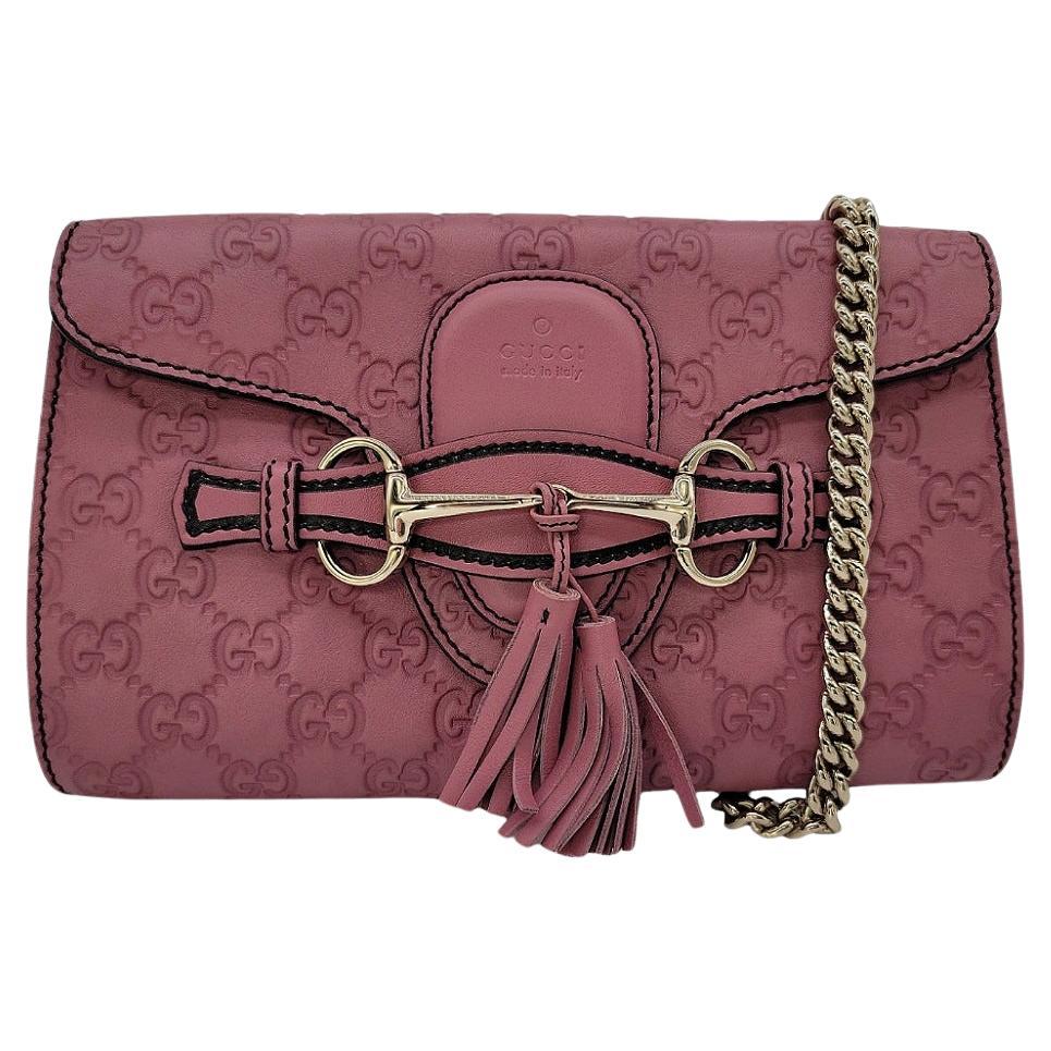Gucci Guccissima Emily Chain Shoulder Bag For Sale