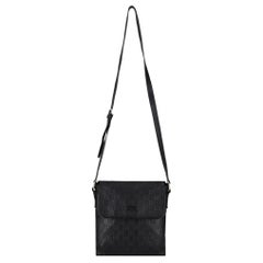 Gucci Guccissima Flap Leather Messenger Bag