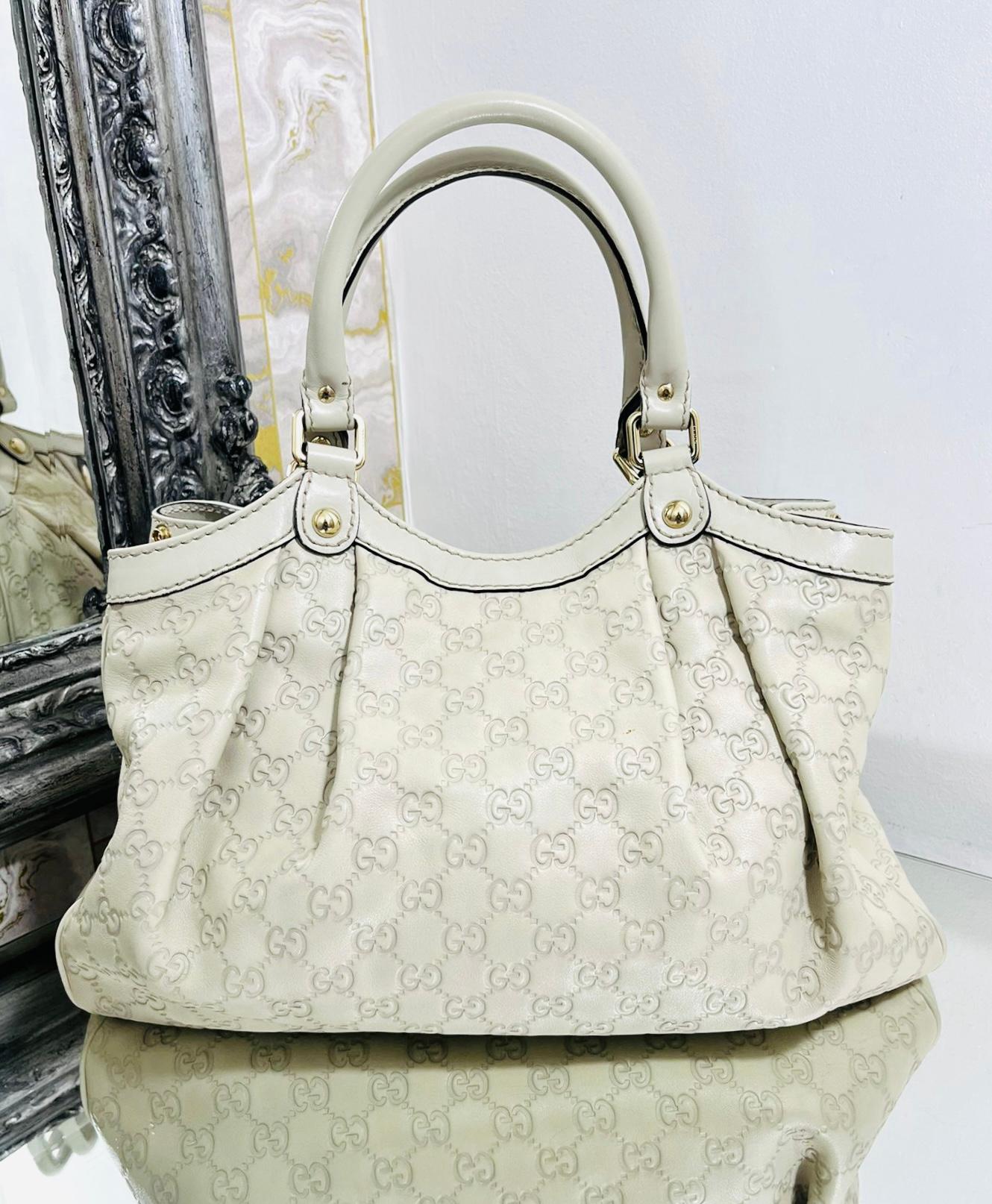 Gucci Guccissima GG Sukey Leather Bag In Good Condition In London, GB
