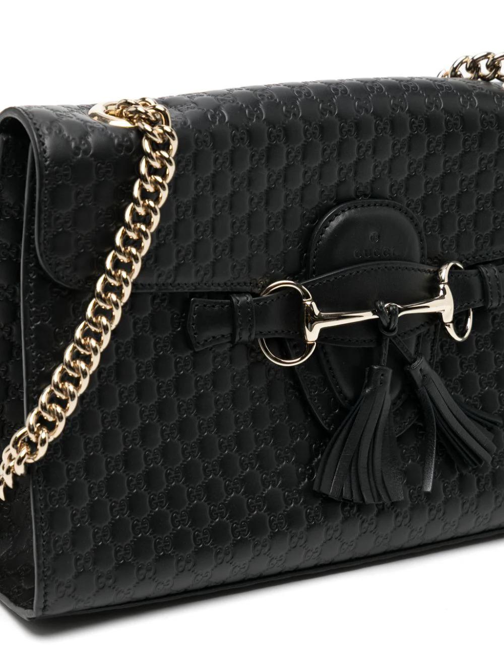Women's or Men's Gucci Guccissima horsebit-detail shoulder bag For Sale