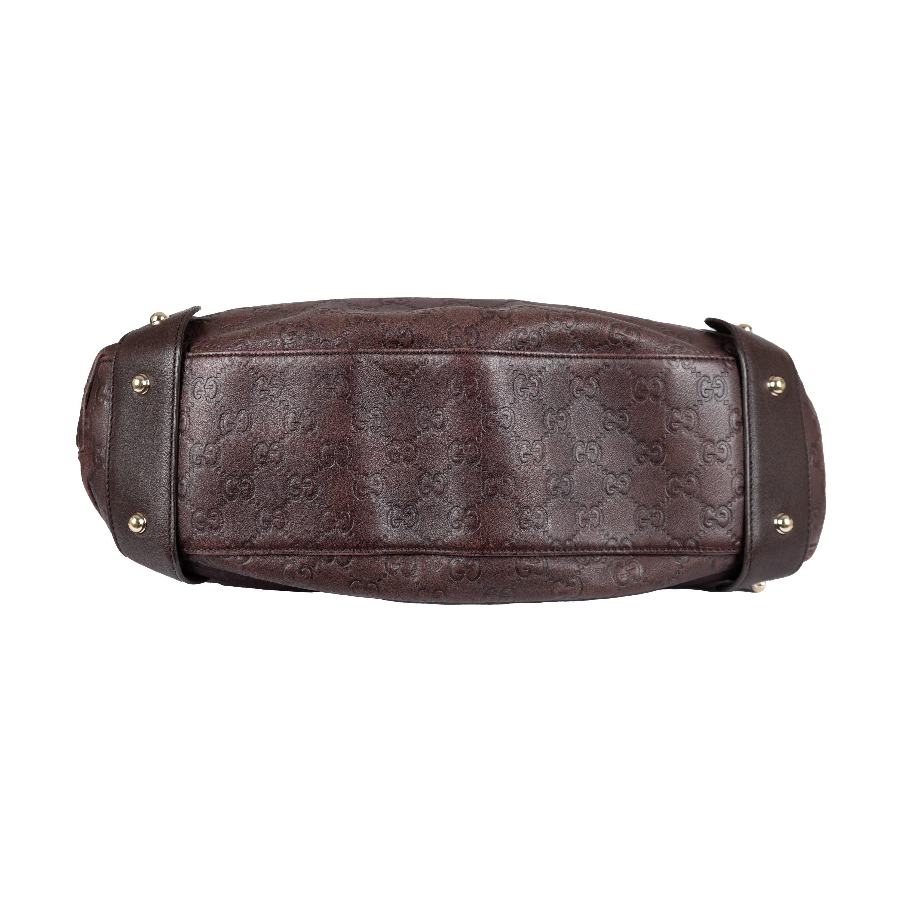 Gucci Guccissima Horsebit Pelham Shoulder Bag - '10s In Good Condition For Sale In Milano, IT