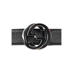 Gucci Guccissima Interlocking G Belt