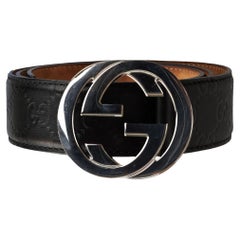 Gucci Guccissima Interlocking G Belt 