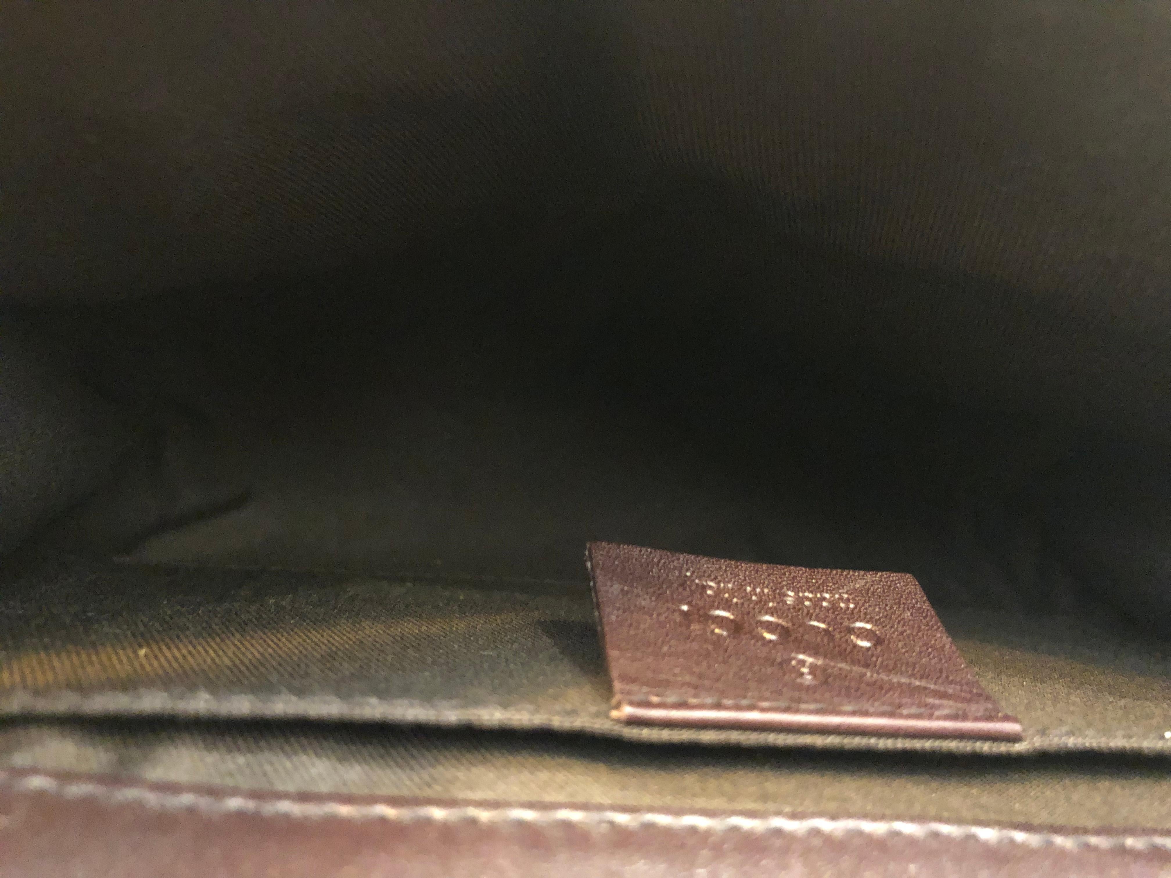 2000s GUCCI Guccissima Calfskin Leather Belt Bag Chocolate For Sale 1