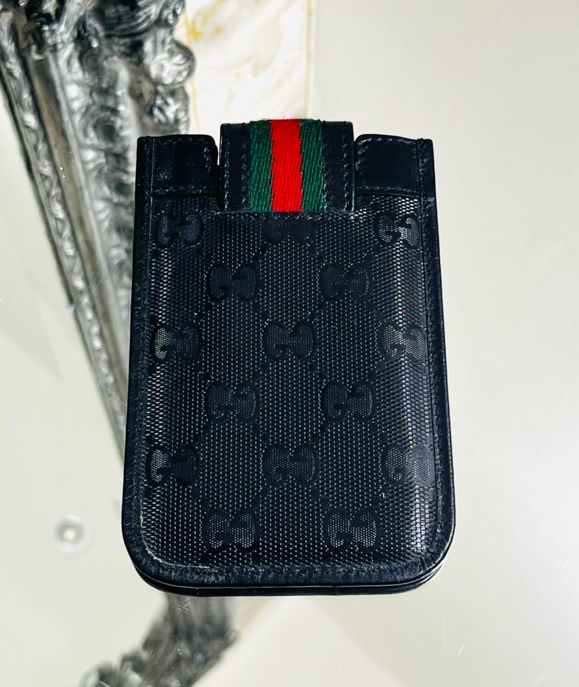 Gucci Guccissima Leather iPhone Case In Excellent Condition For Sale In London, GB