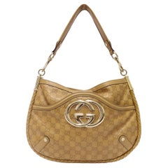 Sac à bandoulière Britt Gucci Guccissima en cuir moyen