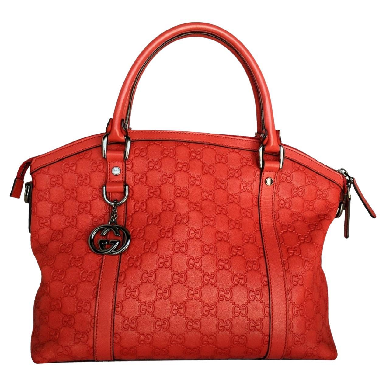 Gucci Guccissima Medium GG Charm Dome Satchel