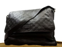 Gucci Guccissima Messenger 229313 Brown Leather Cross Body Bag