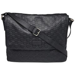 Gucci Guccissima Messenger 229313 Brown Leather Cross Body Bag