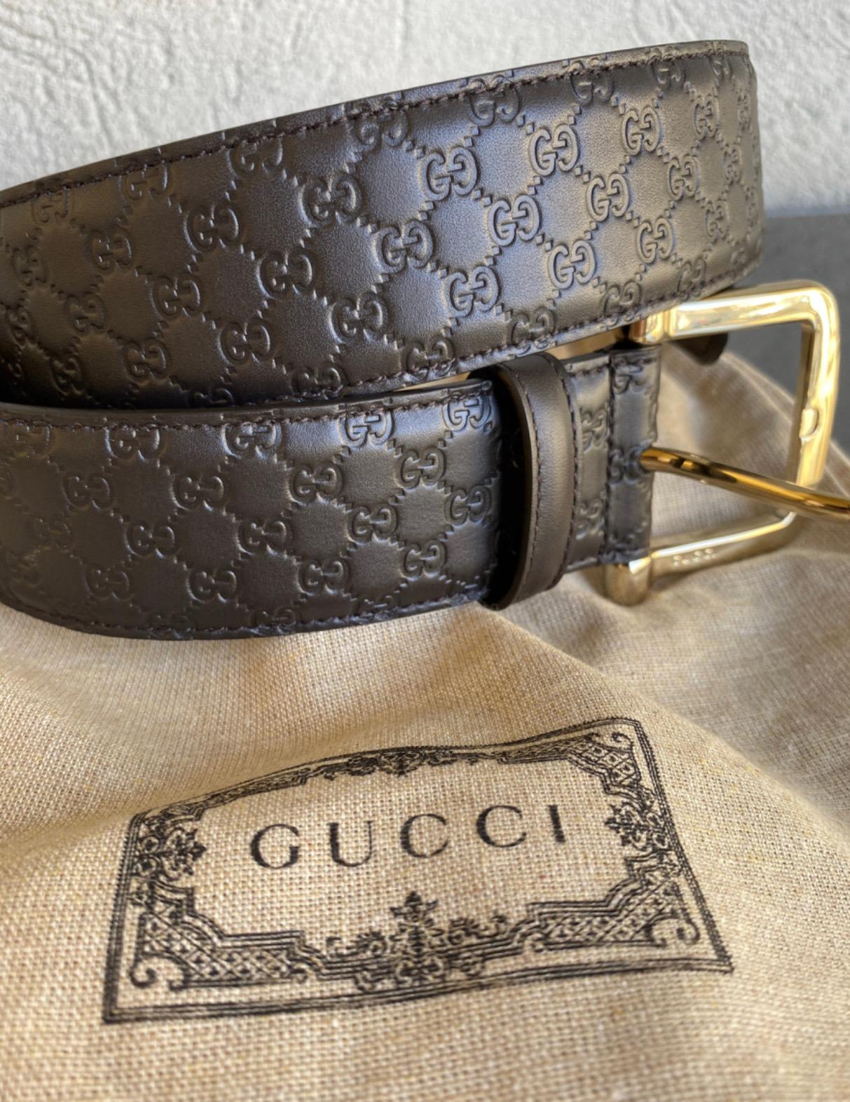 Gucci Guccissima monogram brown Belt For Sale 1