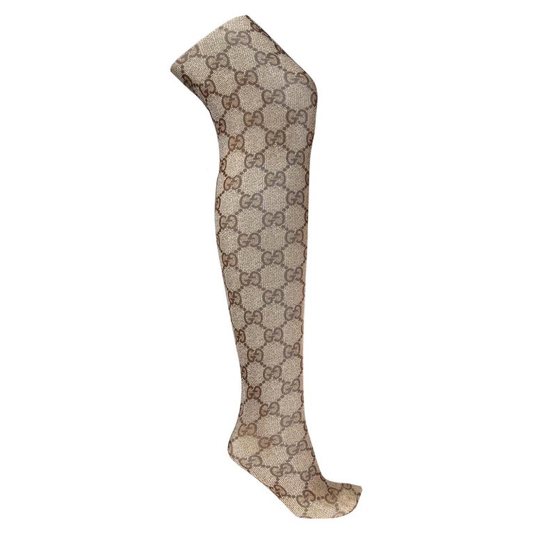 Gucci Guccissima Print Supreme Beige/Ebony Tights (Medium) at 1stDibs |  gucci print tights, gucci tights, ebony in tights