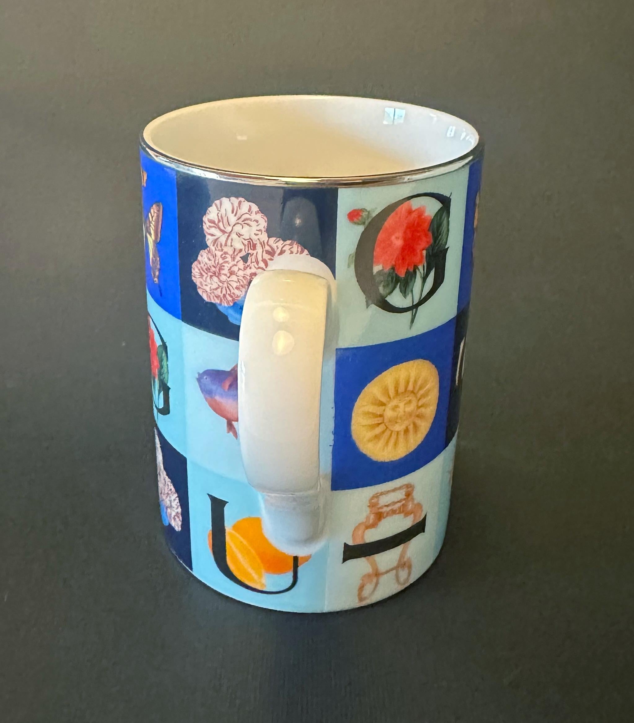 Porcelain GUCCI Guccissimo Mug without Box For Sale