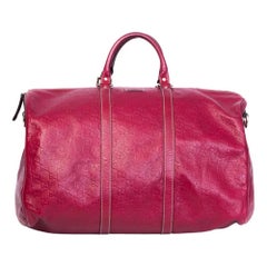 Gucci Guccissma Red Leather Duffle