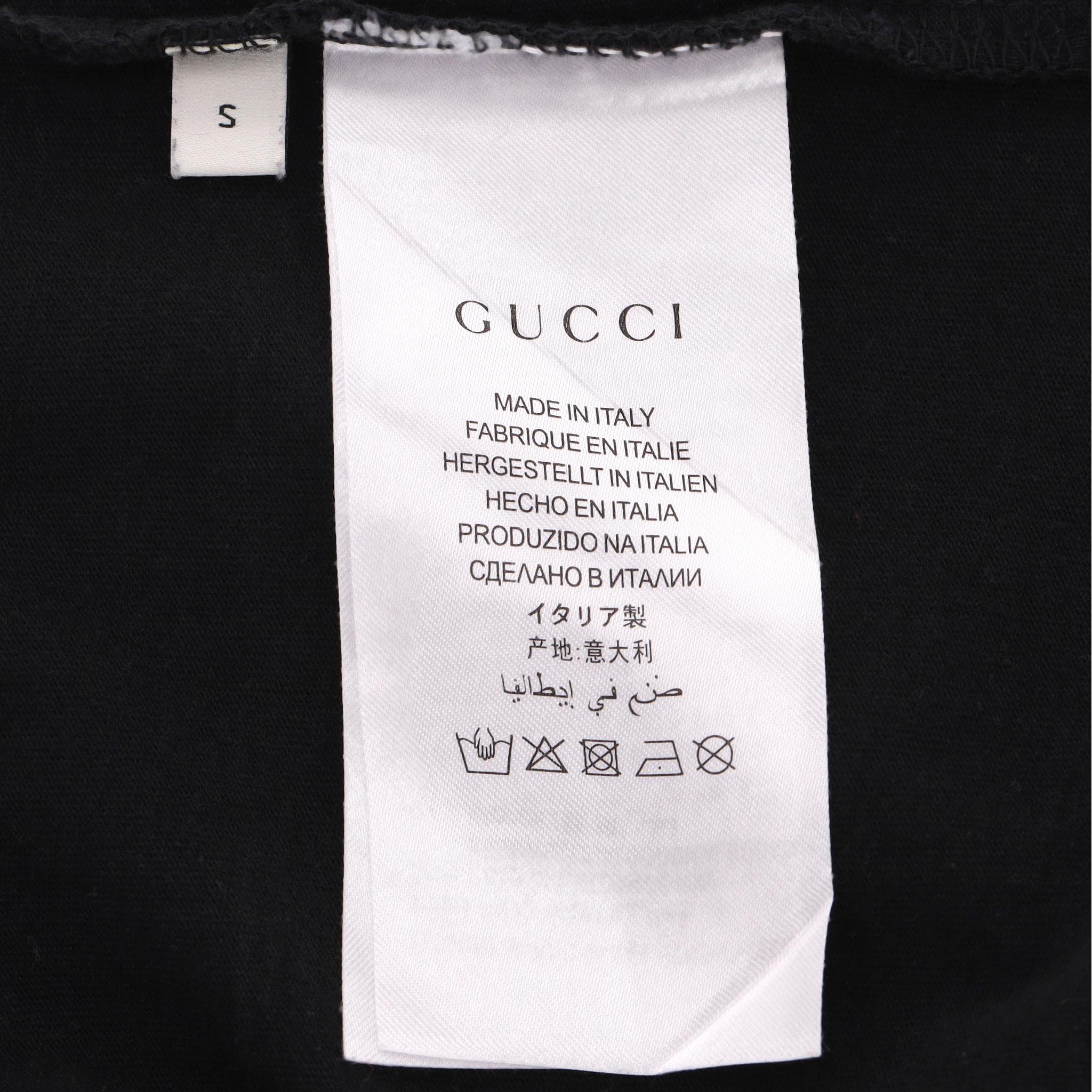 Gucci 'Guccy' Logo Cotton T-Shirt For Sale 2