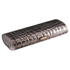 Retro Gucci “Croco” Clutch in Silver 925