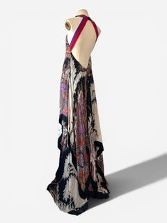 Gucci Halter Bandana Print Silk Gown, Spring Summer 2007