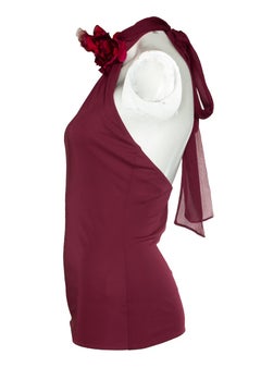 Gucci, halter top with flower