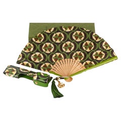 Gucci Hand Fan With Leather Case