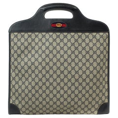 GUCCI, Handbag in blue monogram canvas