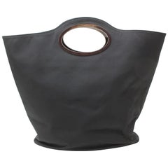 Gucci Handle 869988 Black Nylon Tote