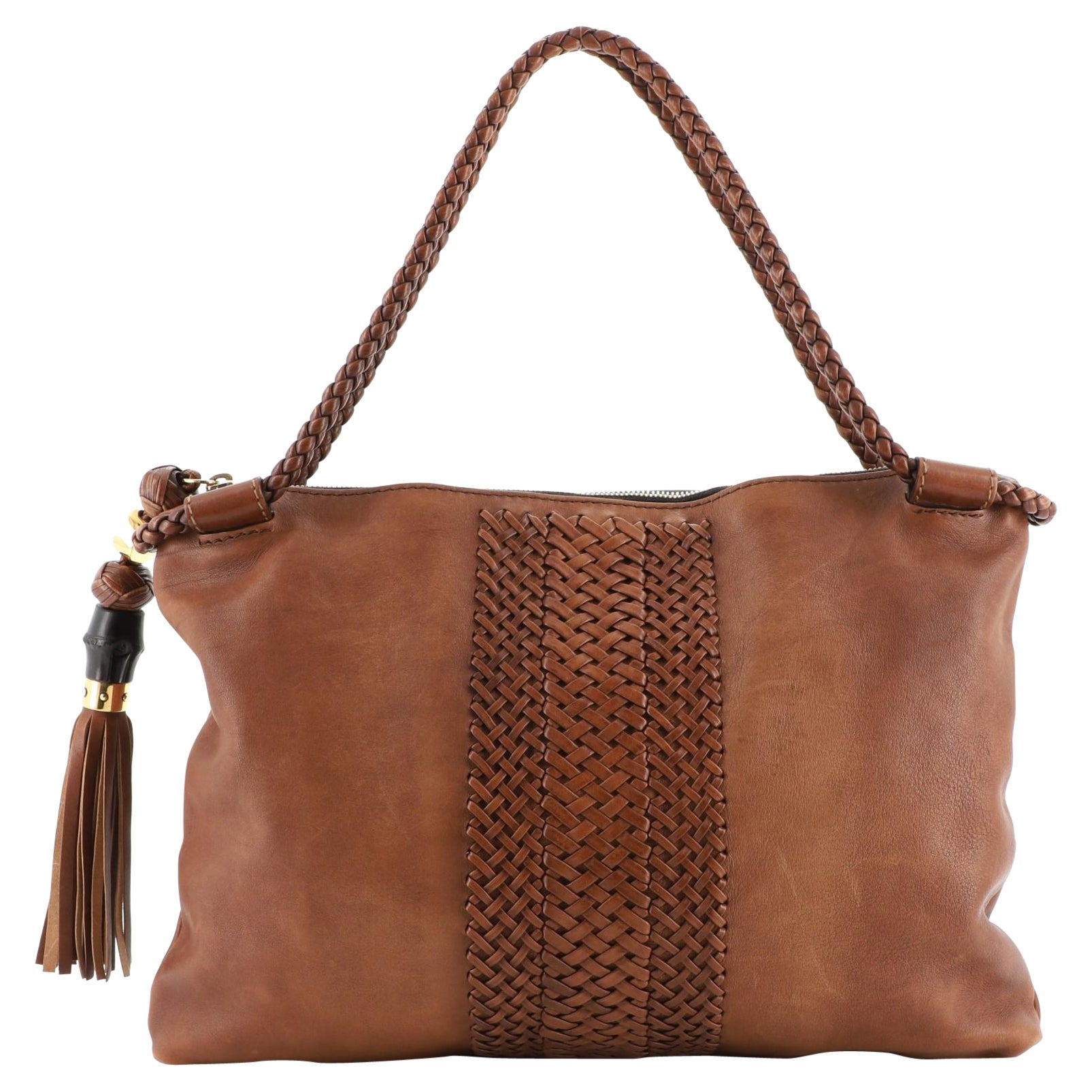 Gucci Handmade Shoulder Bag Leather Medium