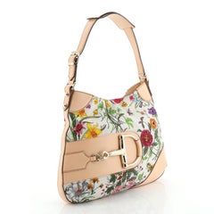 Gucci Hasler Hobo Flora Segeltuch