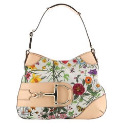 Gucci Hasler Hobo Flora Canvas