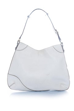 Gucci, Hasler horsebit shoulder bag in white