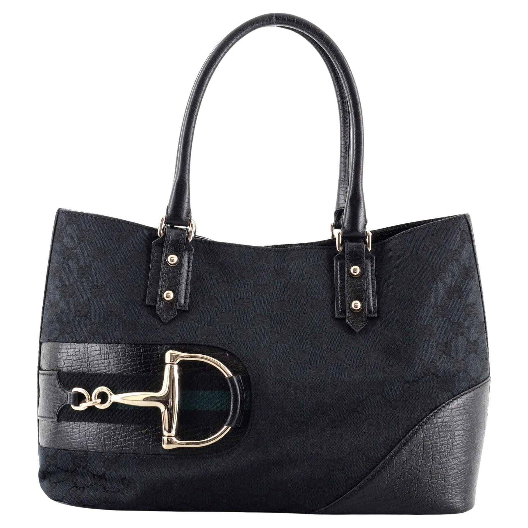 Gucci Zip Top Tote Leather Large at 1stDibs