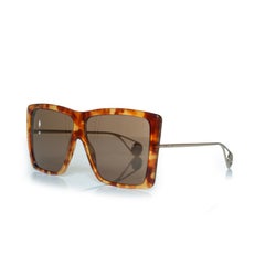 Gucci, Havana brown oversized sunglasses