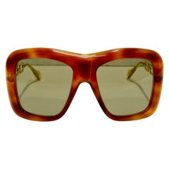 Gucci Havanna Sonnenbrille in Übergröße