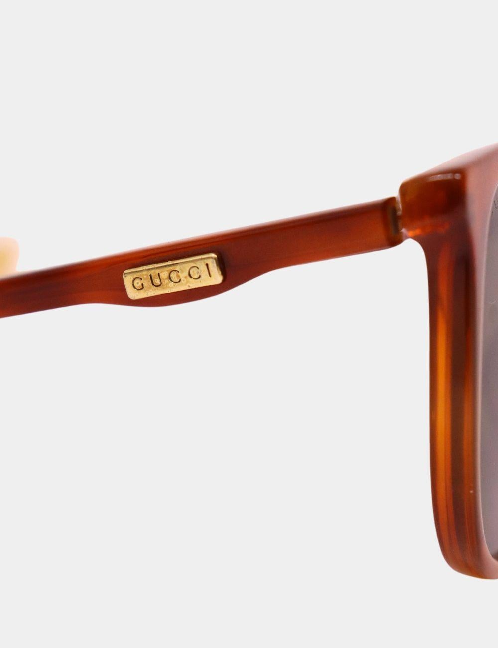 Gafas de sol Gucci Havana Marrón en venta