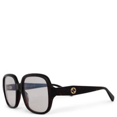GUCCI Havane brown tortoise SQUARE PHOTOCHROMIC Sunglasses GG0977S
