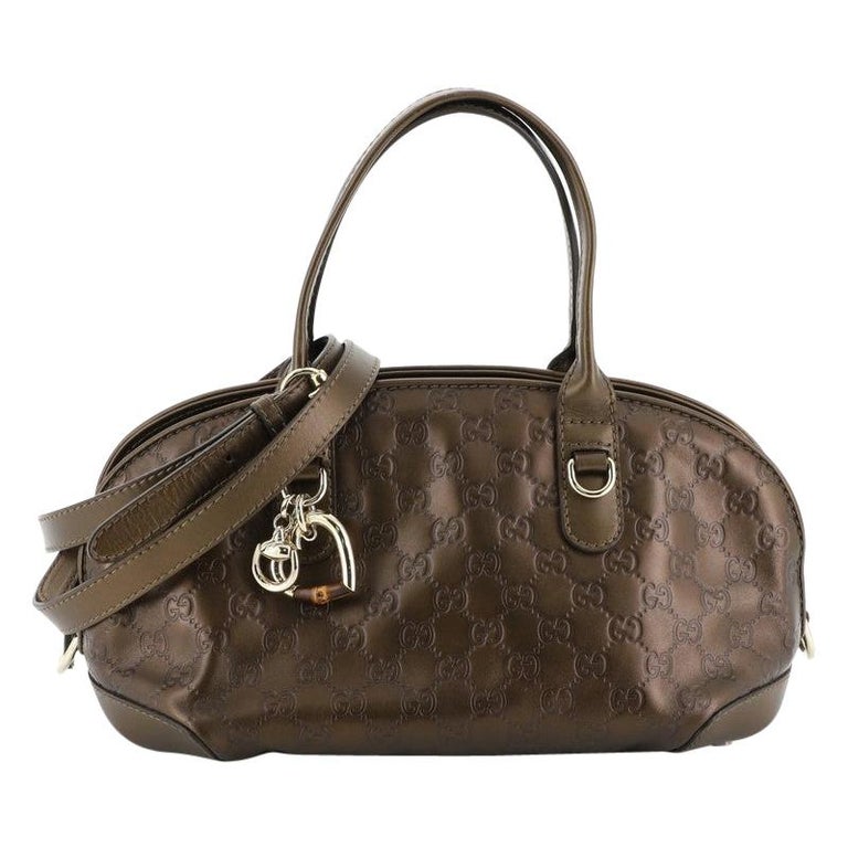 Gucci Heart Bit Convertible Top Handle Bag Guccissima Leather Small at ...
