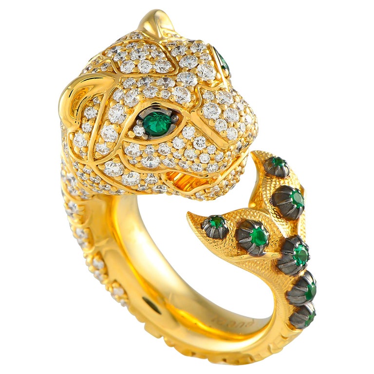 Bijouterie Bague Tete De Lion Gucci Bague De La Collection Haute