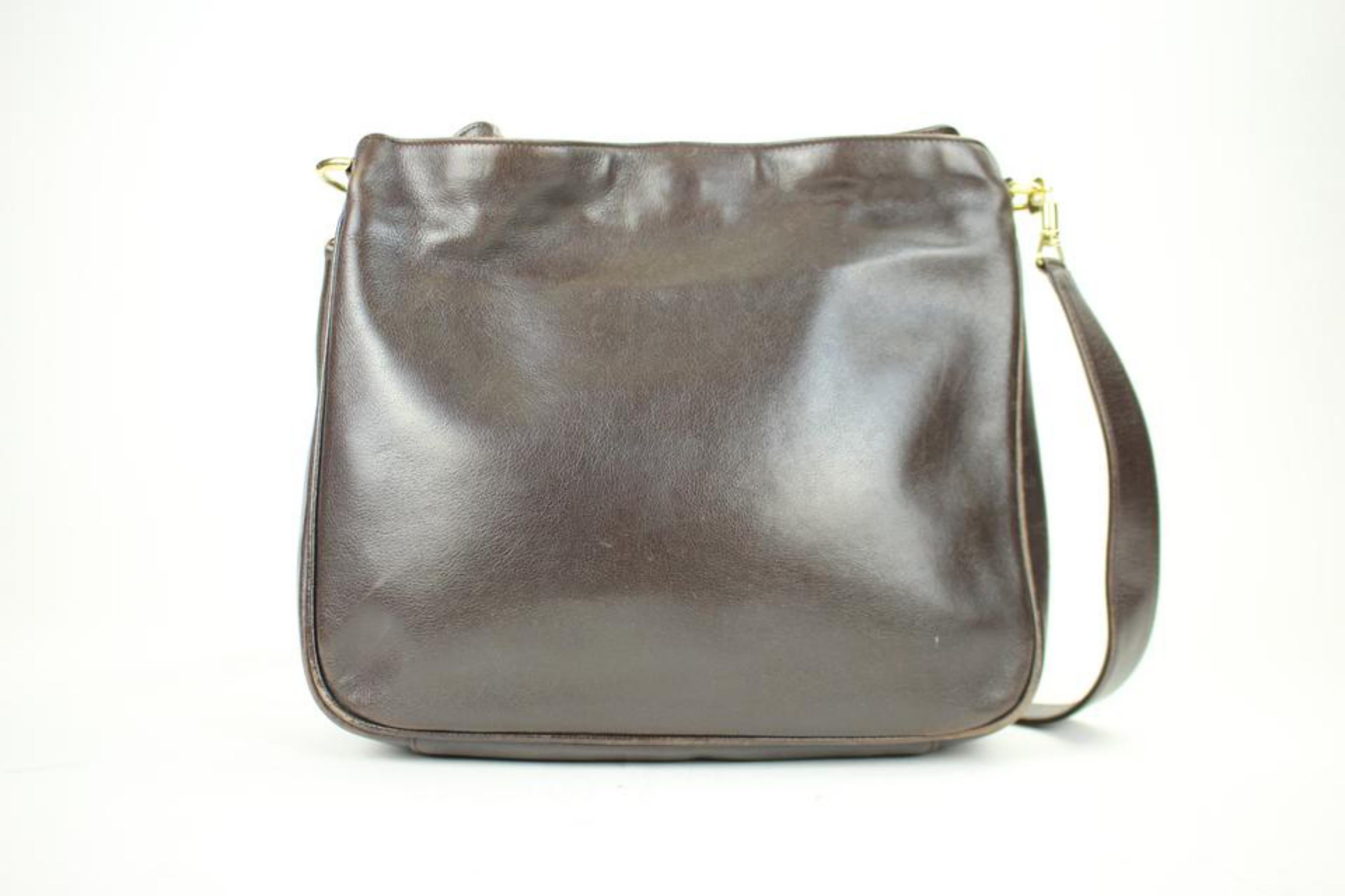Gray Gucci Hobo Bamboo 2way 58gga3117 Brown Leather Shoulder Bag For Sale