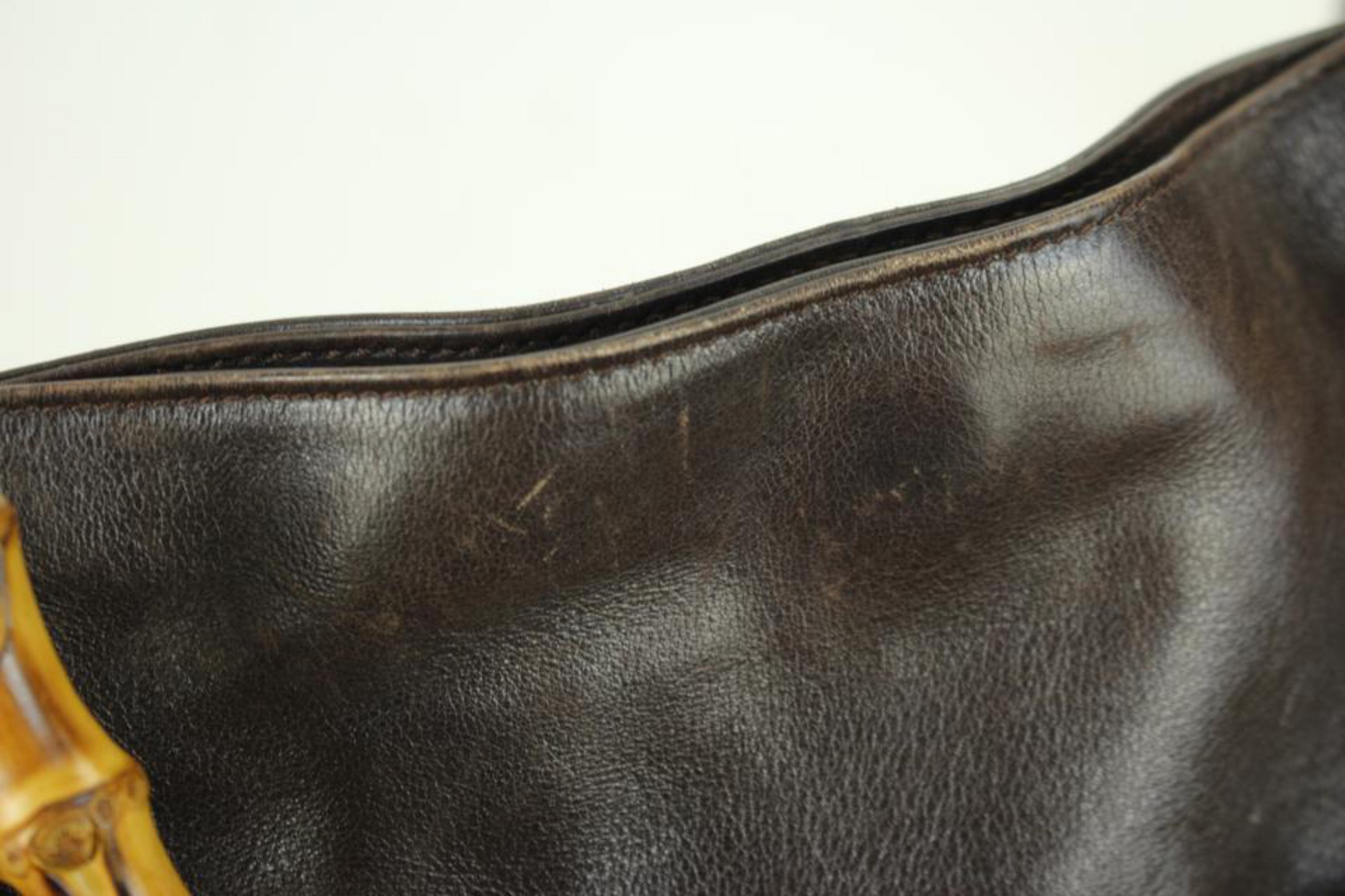 Gucci Hobo Bamboo 2way 58gga3117 Brown Leather Shoulder Bag For Sale 3