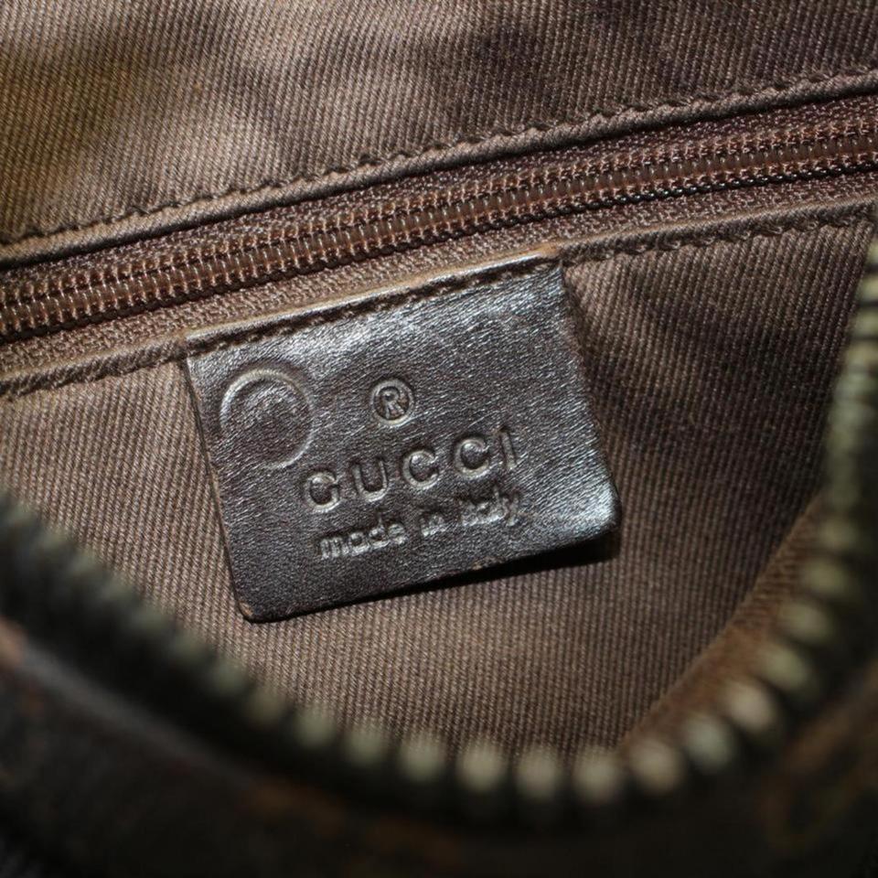 Gucci Hobo Chocolate Monogram Zip 867265 Brown Gg Canvas Shoulder Bag 4
