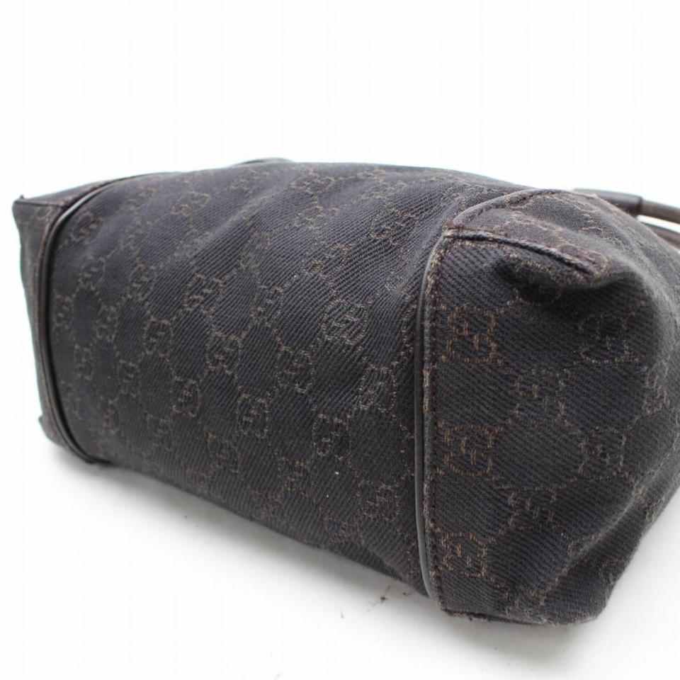 Gucci Hobo Chocolate Monogram Zip 867265 Brown Gg Canvas Shoulder Bag In Good Condition In Dix hills, NY