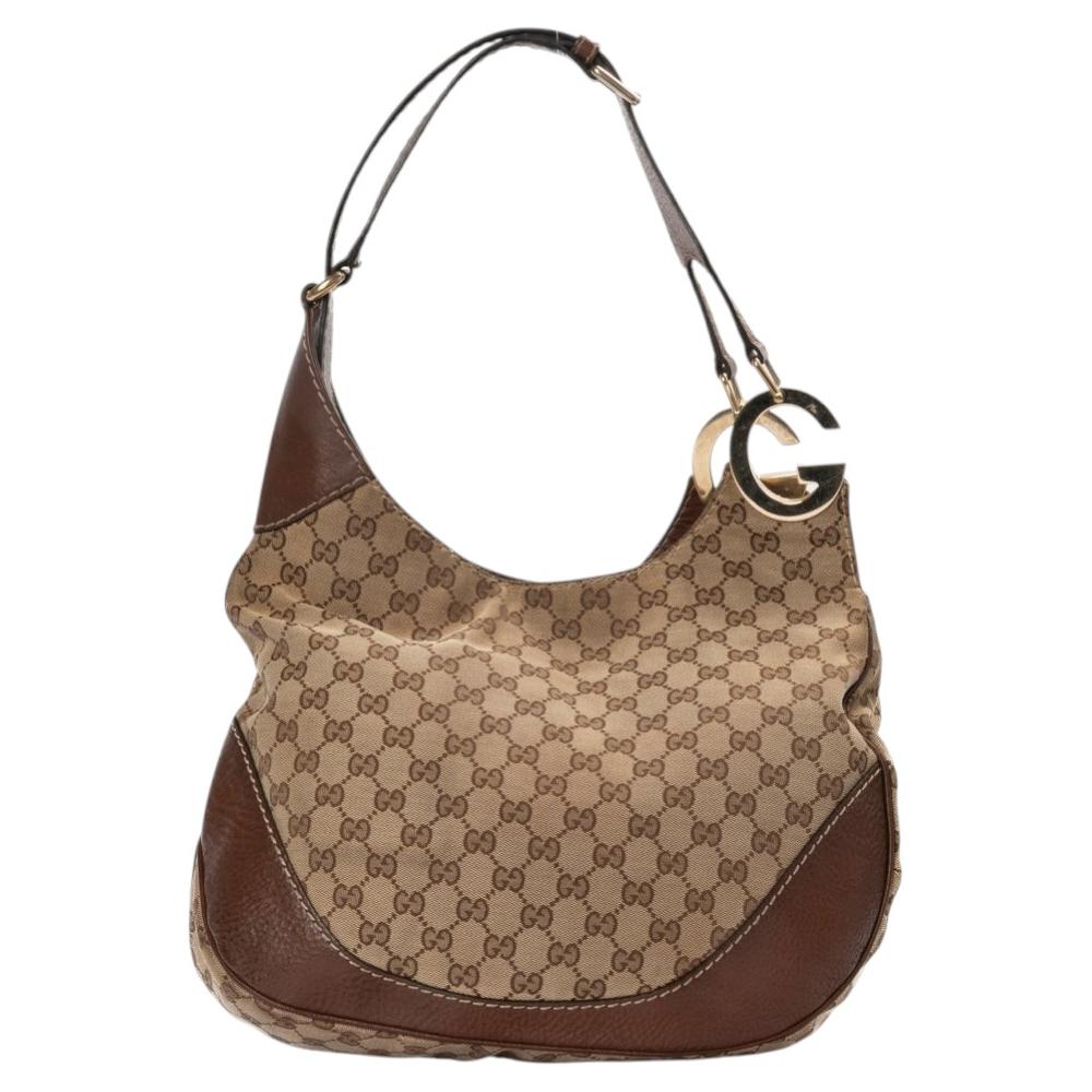 Gucci Hobo Medium GG Supreme Brown