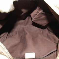 Gucci Hobo Monogram D-ring 869234 Brown Coated Canvas Shoulder Bag